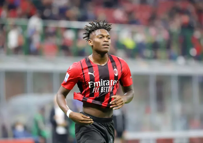 Milano, Italy. 22nd Sep, 2021. Rafael Leao of AC Milan Portraits during the Serie A match between AC Milan and Venezia FC at Stadio Giuseppe Meazza on September 22, 2021 in Milan, Italy. Credit: Christian Santi/Alamy Live News sampdoria milan speltips steram