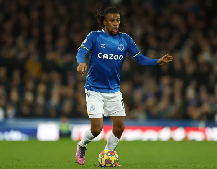 Liverpool, England, 26th February 2022. Alex Iwobi of Everton during the Premier League match at Goodison Park, Liverpool. Picture credit should read: Darren Staples / Sportimage Credit: Sportimage/Alamy Live News Stryktipset 5 november