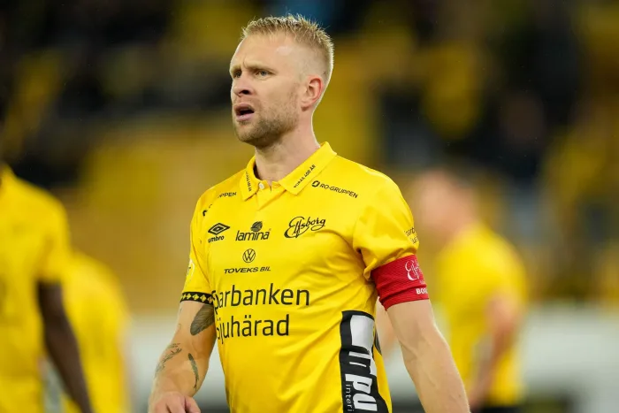 BORAS, SWEDEN - AUGUST 26: Johan Larsson of IF Elfsborg during the UEFA Conference League match between IF Elfsborg and Feyenoord at Boras Arena on August 26, 2021 in Boras, Sweden (Photo by Yannick Verhoeven/Orange Pictures) elfsborg hammarby speltips stream