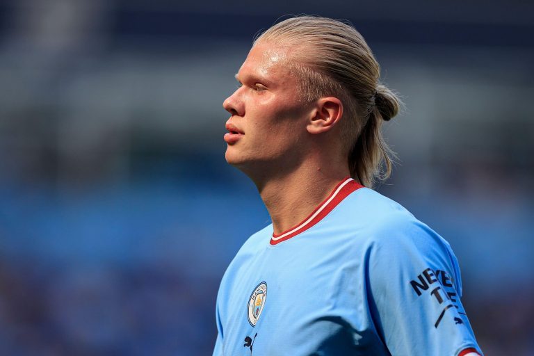 Erling Haaland #9 of Manchester City