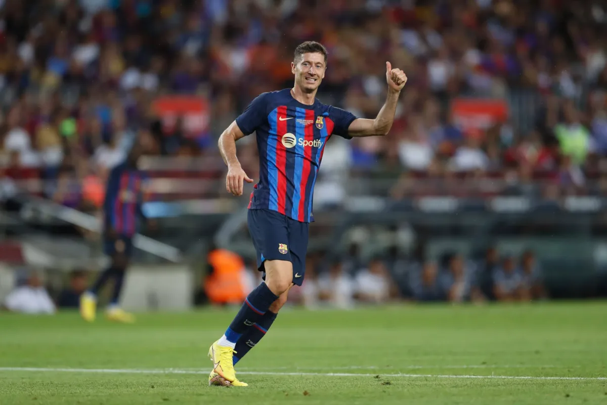 Barcelona, Spain. 7th Aug, 2022. Robert Lewandowski (Barcelona) Football/Soccer : Spanish