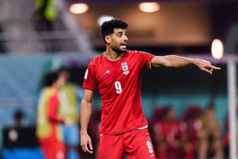 Doha, Qatar. 21st Nov, 2022. Khalifa International Stadium Mehdi Taremi during the World Cup Group B game between England and Iran at the Khalifa International Stadium in Doha, Qatar. England won the game 6-2. (Marcio Machado/SPP) Credit: SPP Sport Press Doha, Qatar. 21st Nov, 2022. Khalifa International Stadium Mehdi Taremi during the World Cup Group B game between England and Iran at the Khalifa International Stadium in Doha, Qatar. England won the game 6-2. (Marcio Machado/SPP) Credit: SPP Sport Press