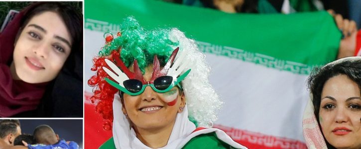 Om den blå flickan och fotbollen i Iran Om den blå flickan och fotbollen i Iran