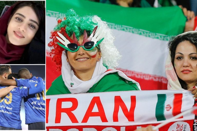 Om den blå flickan och fotbollen i Iran.