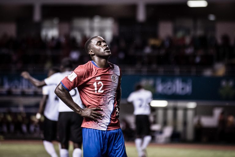 SAN JOSE, COSTA RICA. JUNE 13, 2017 - Costa Rica and Arsenal striker Joel Campbell. Costa Rica won 2-1 over Trinidad and Tobago, as Matchday 6 wrapped SAN JOSE, COSTA RICA. JUNE 13, 2017 - Costa Rica and Arsenal striker Joel Campbell. Costa Rica won 2-1 over Trinidad and Tobago, as Matchday 6 wrapped