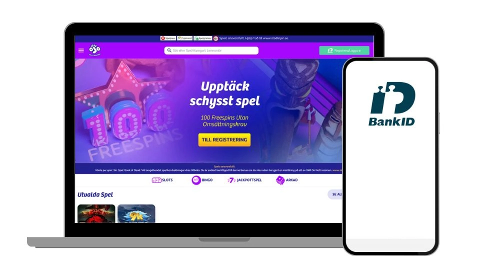 PlayOJO login med BankID