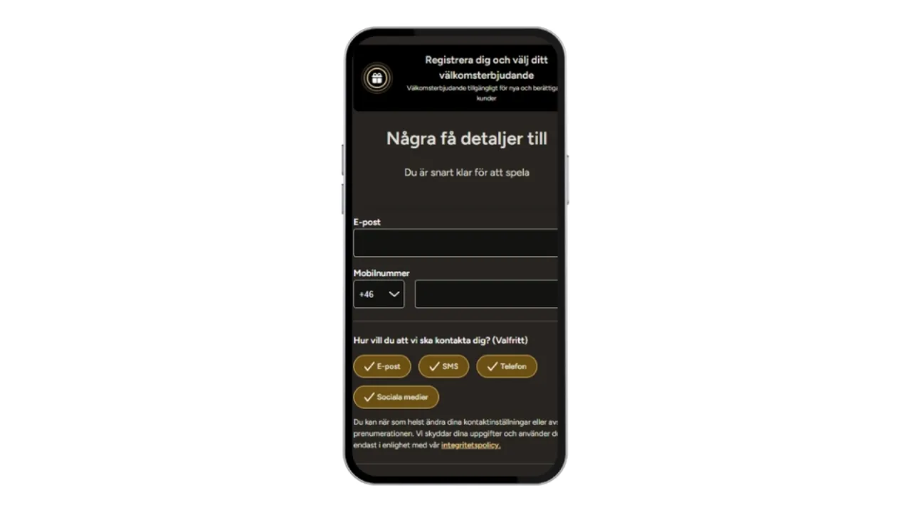 Storspelare registrering
