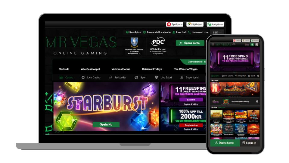 Mr Vegas casino mobil och dator