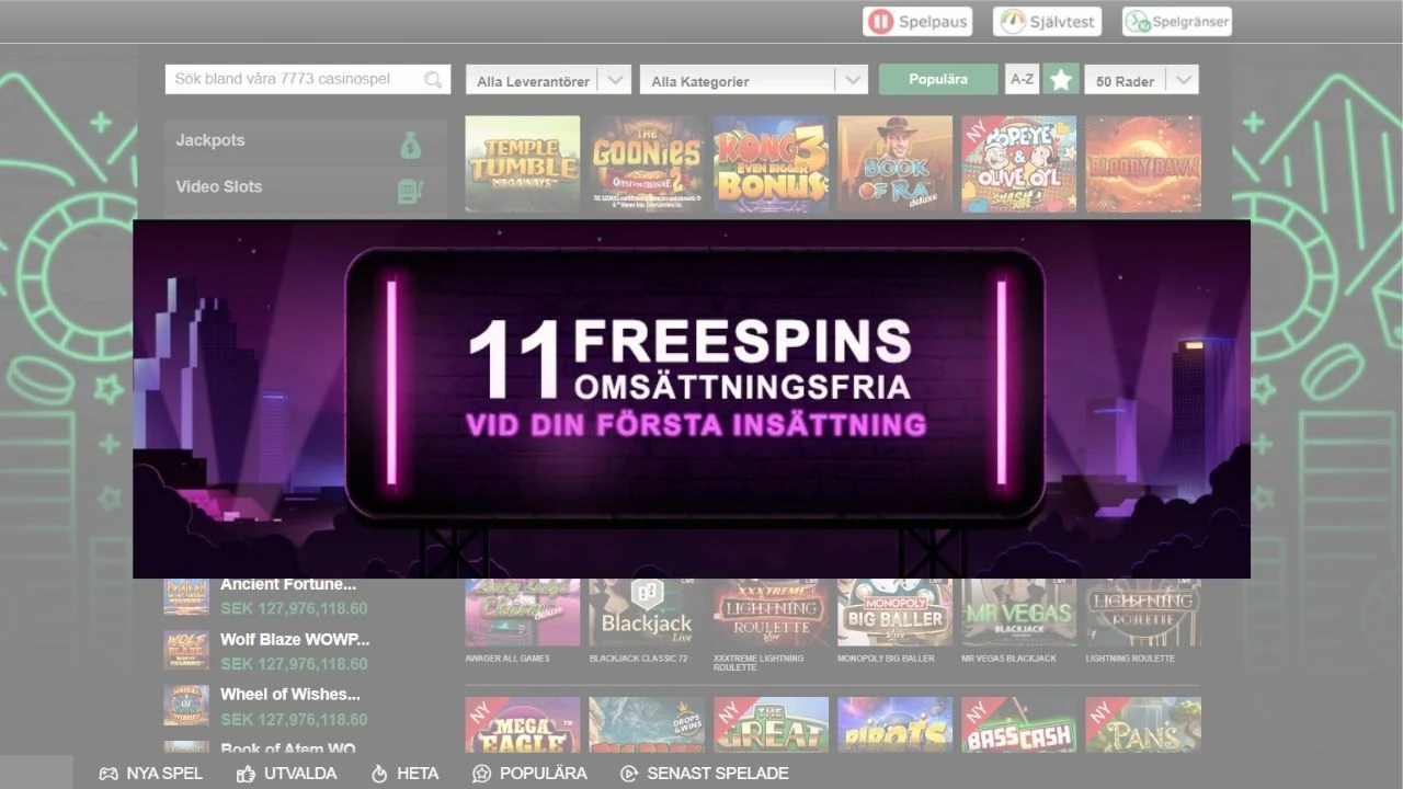 Mr Vegas free spins