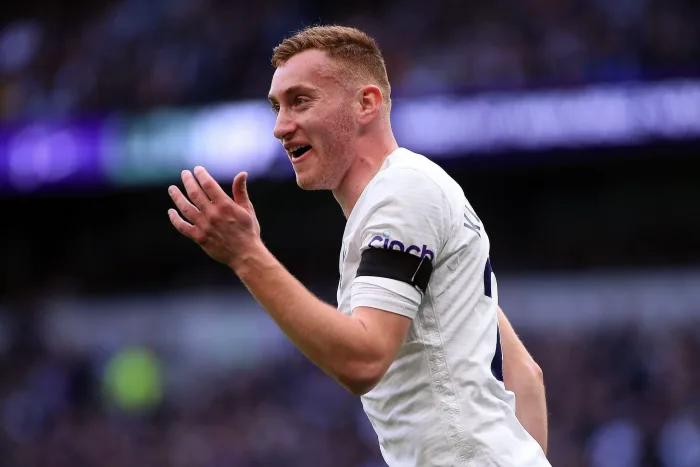 London, UK. 20th Mar, 2022. Dejan Kulusevski of Tottenham Hotspur reacts during the game. Premier League match, Tottenham Hotspur v West Ham United at the Tottenham Hotspur Stadium in London on Sunday 20th March 2022. this image may only be used for Edito