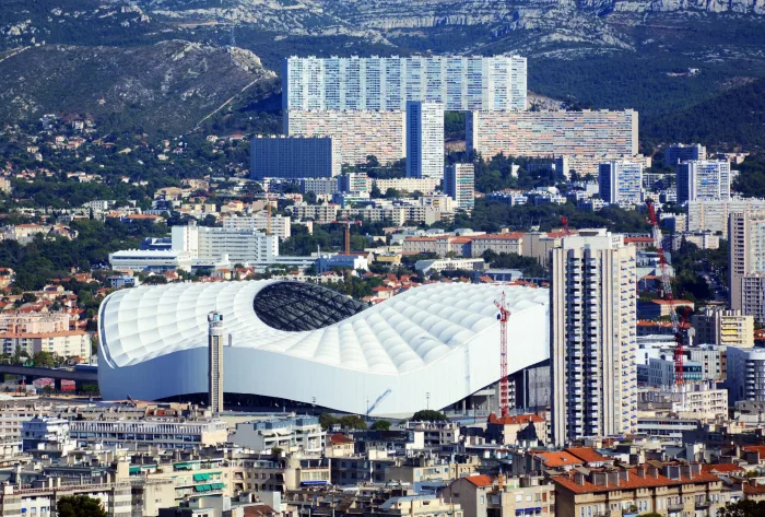 The new Velodrome stadium Marseille France
