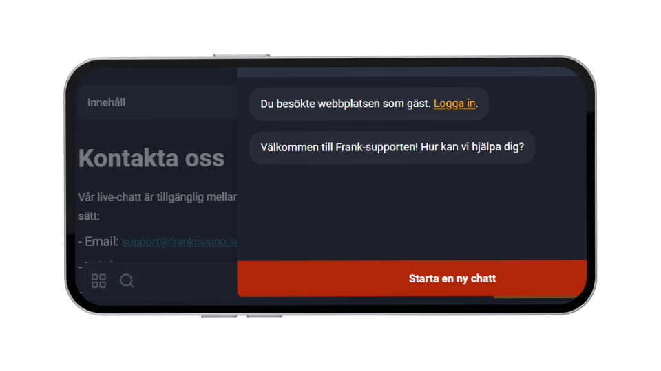 Frank Casinos kundtjänst