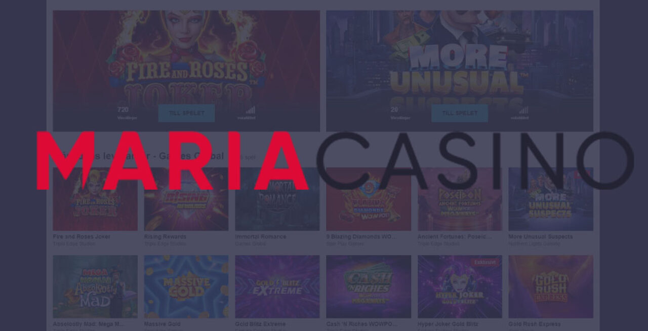 maria casino logga med bakgrund