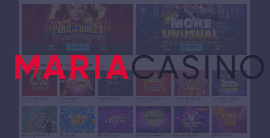 maria casino logga med bakgrund