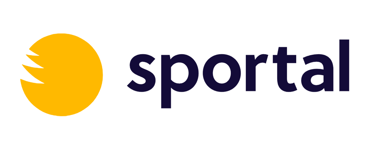 Sportals logga med vit bakgrund