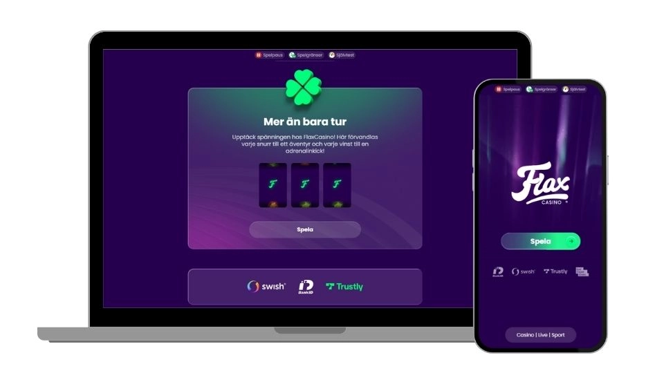 Flax Casino användarvanlighet mobil och dator