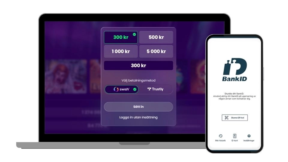 Flax casino registreringsprocess på dator och mobil