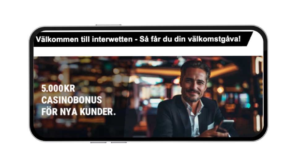 Välkomstbonus på 5 000 kr för nya casinokunder hos Interwetten.