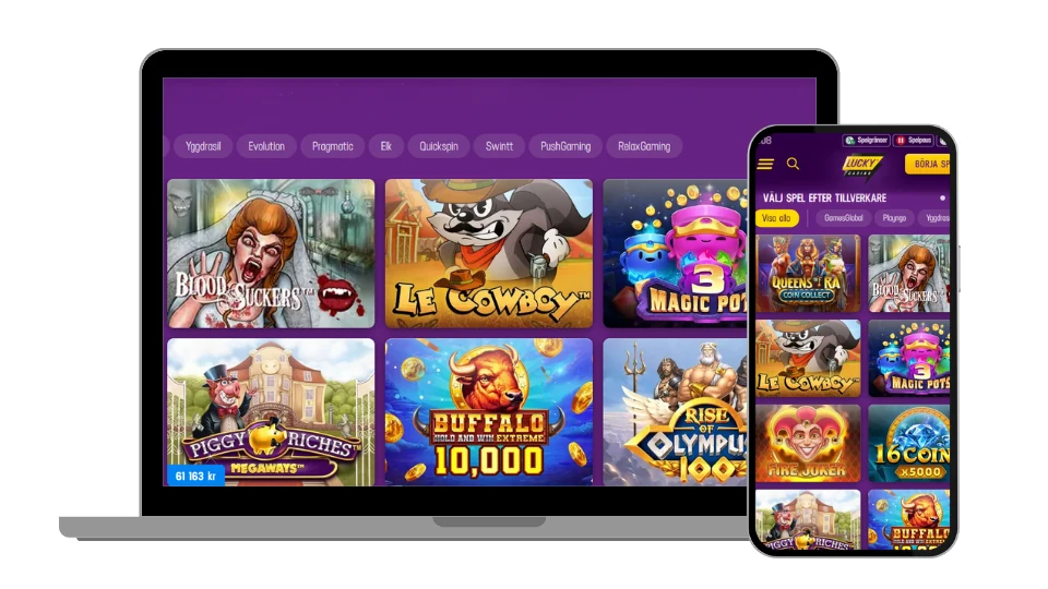 Spellobbyn hos Lucky Casino