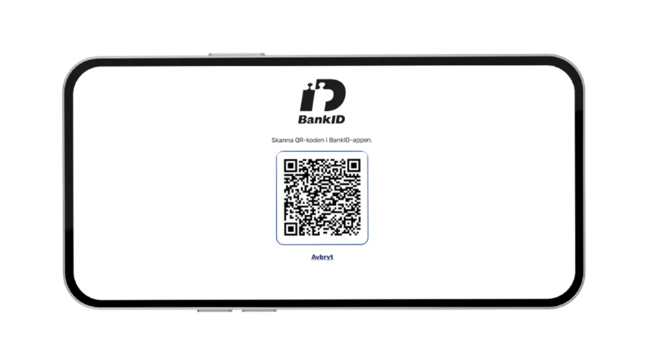 BankID-inloggning med QR-kod hos Otto Casino för snabb registrering.