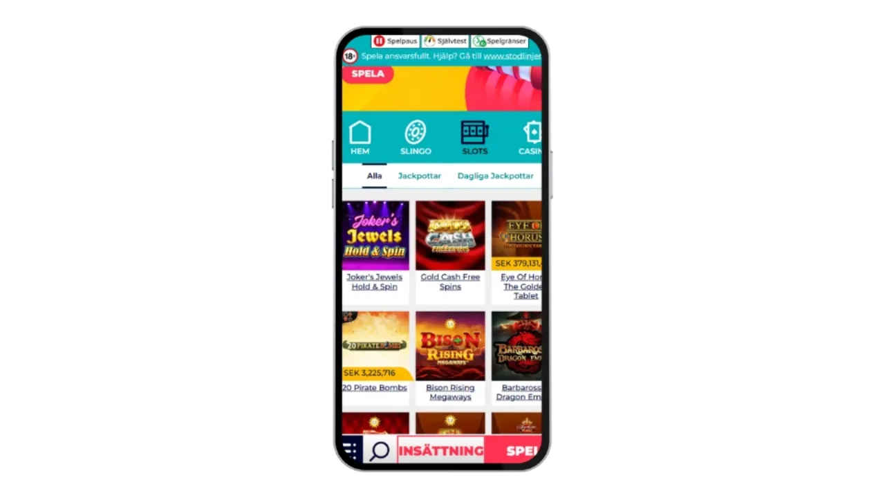 Slingo Casino spelutbud