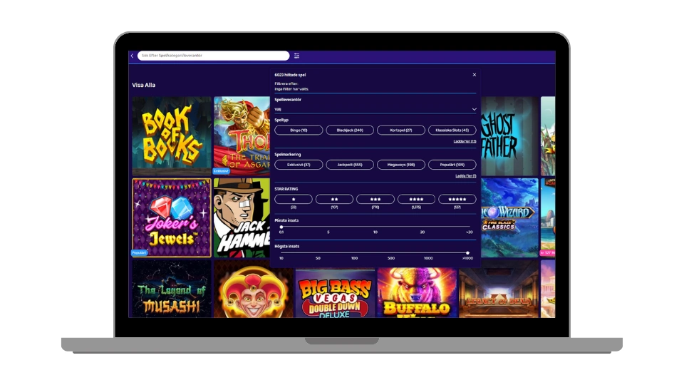 Slotstars användarvänlighet