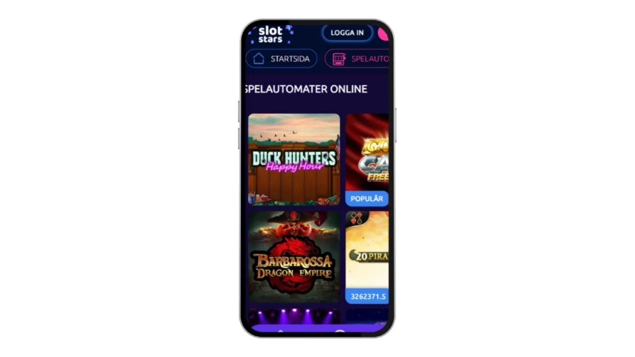 Slotstars spelutbud