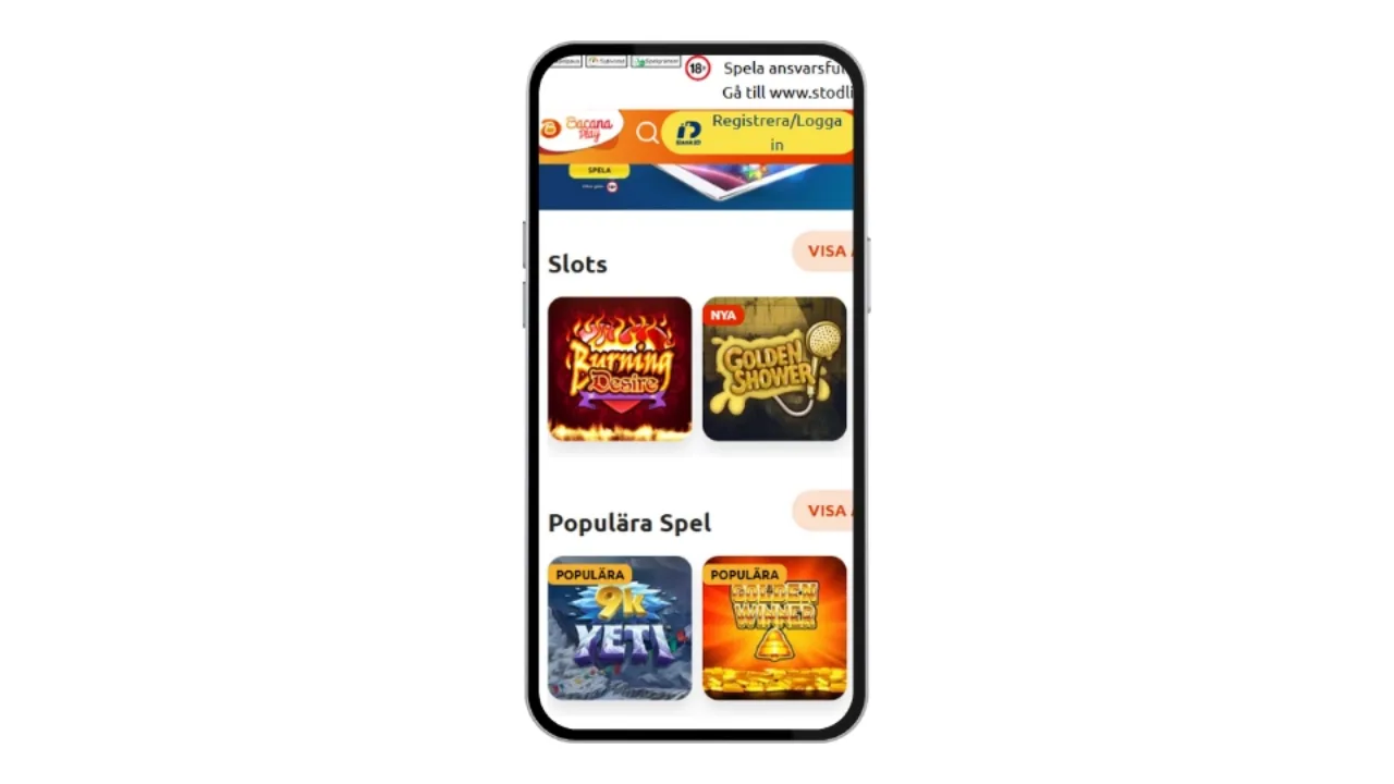 BacanaPlay Casino spellobby