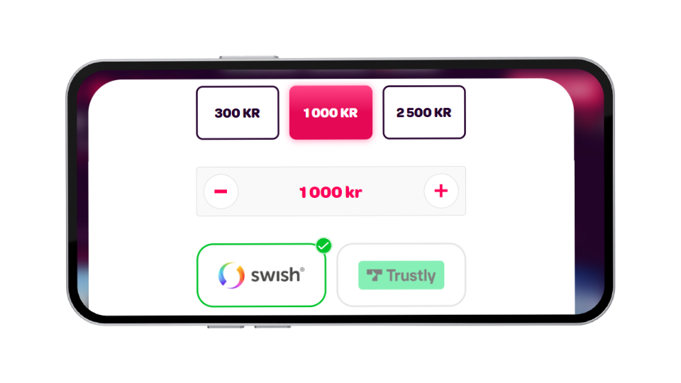 Cherry registrering och insättning.