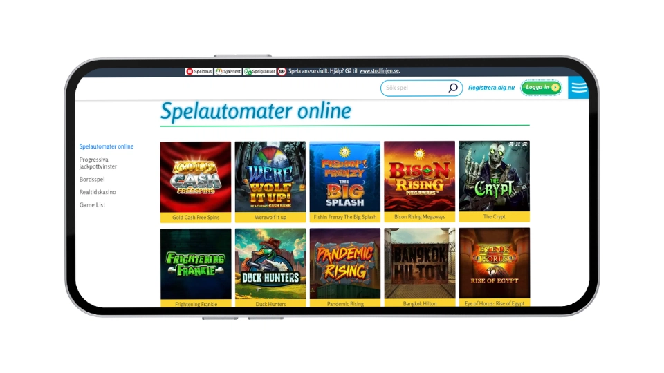 Spelutbudet hos LuckyMe Slots.