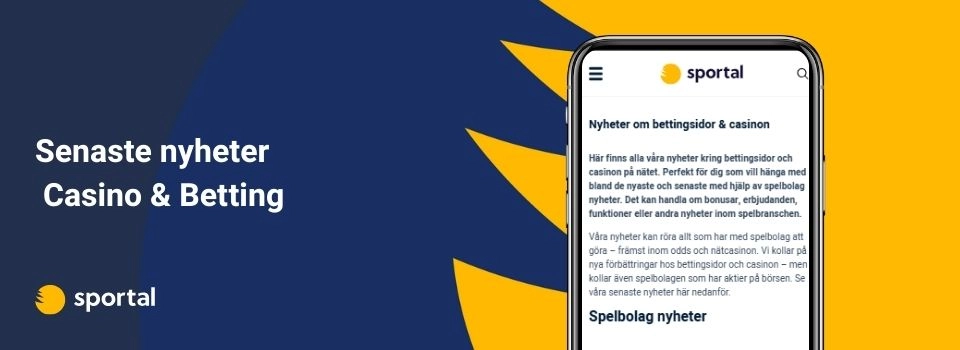 Nyheter om betting och casino på Sportal.se