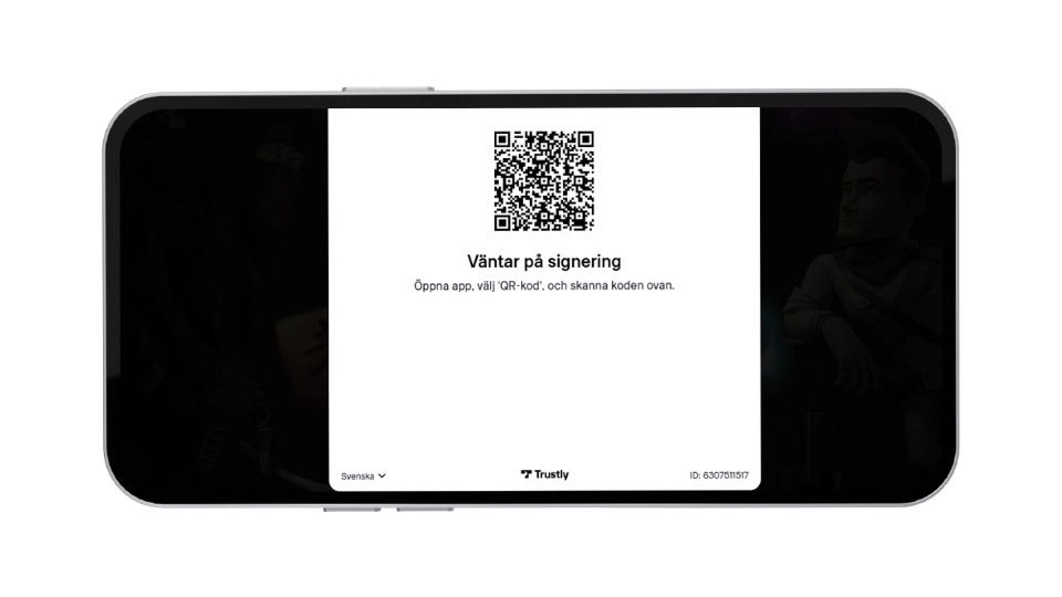 Säker verifiering med BankID via Trustly hos Royale 500.