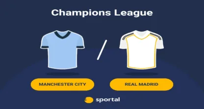 Matchtröjor för Manchester City och Real Madrid i Champions League.