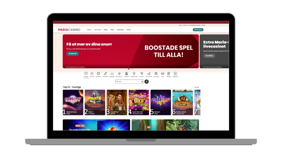 Trustly nätcasino - Maria Casino