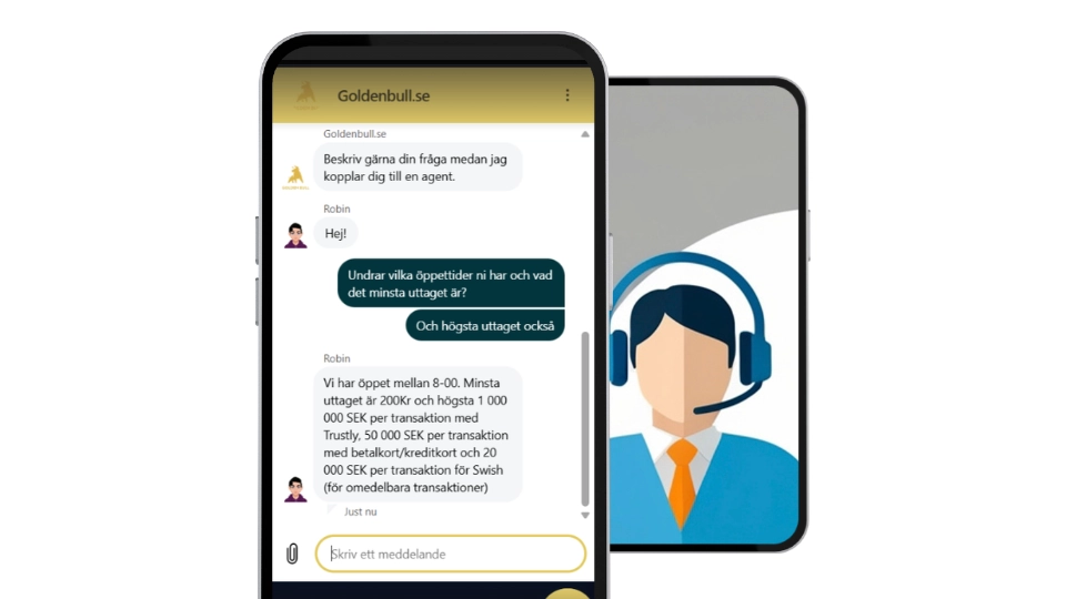 Golden Bull casino live chatt