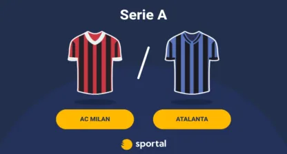 Grafik för live stream av AC Milan mot Atalanta.