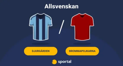 Grafik för live stream av Djurgården IF mot IF Brommapojkarna.