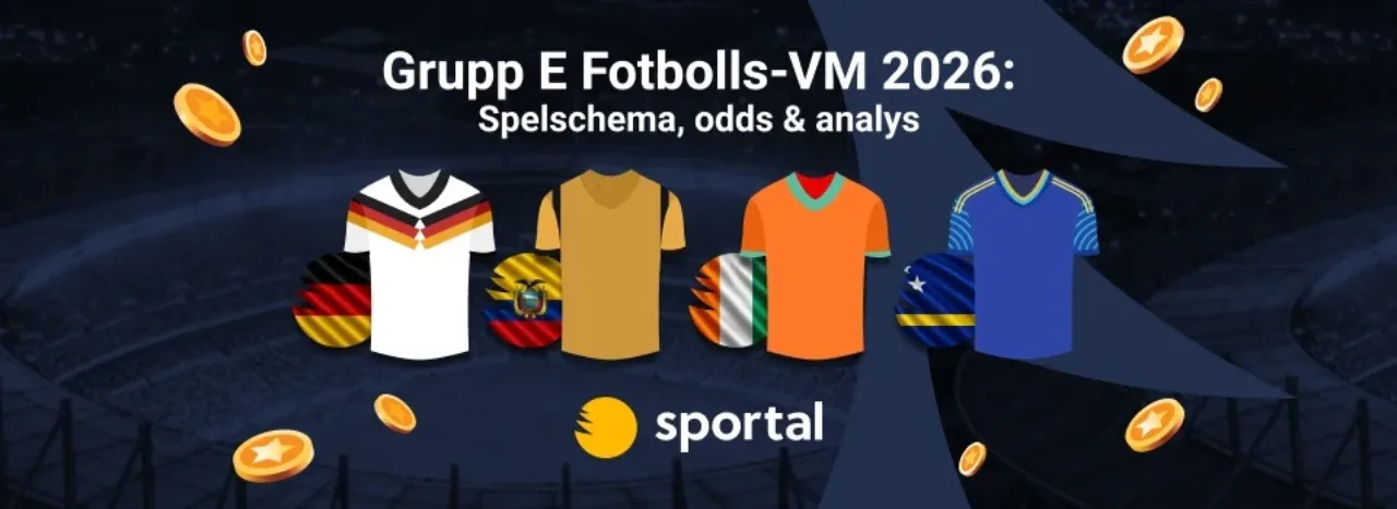 Grupp E Fotbolls-VM 2026 matchtröjor.