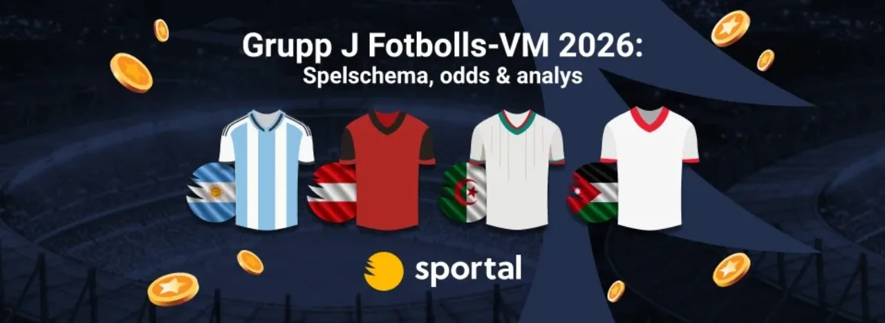 Grupp J Fotbolls-VM 2026 matchtröjor.