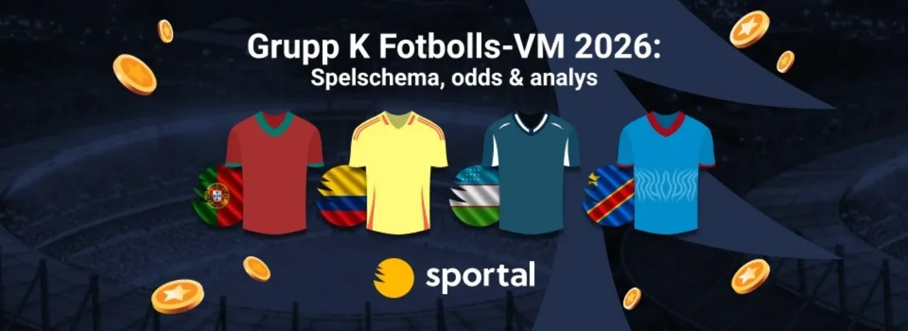 Grupp K Fotbolls-VM 2026 matchtröjor.