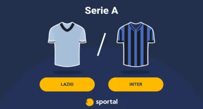 Matchgrafik för live stream av Lazio mot Inter i Serie A.