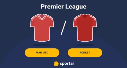 Grafik för live stream av Man Utd mot Forest.