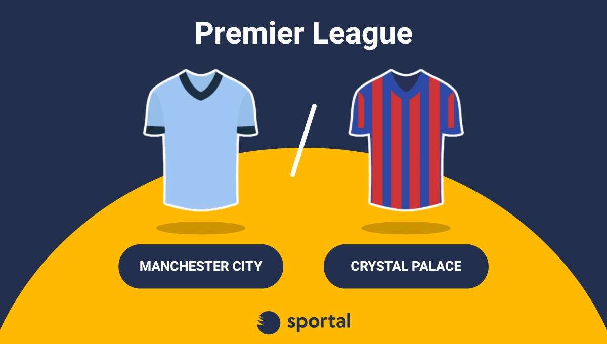 Manchester City och Crystal Palace matchtröjor.