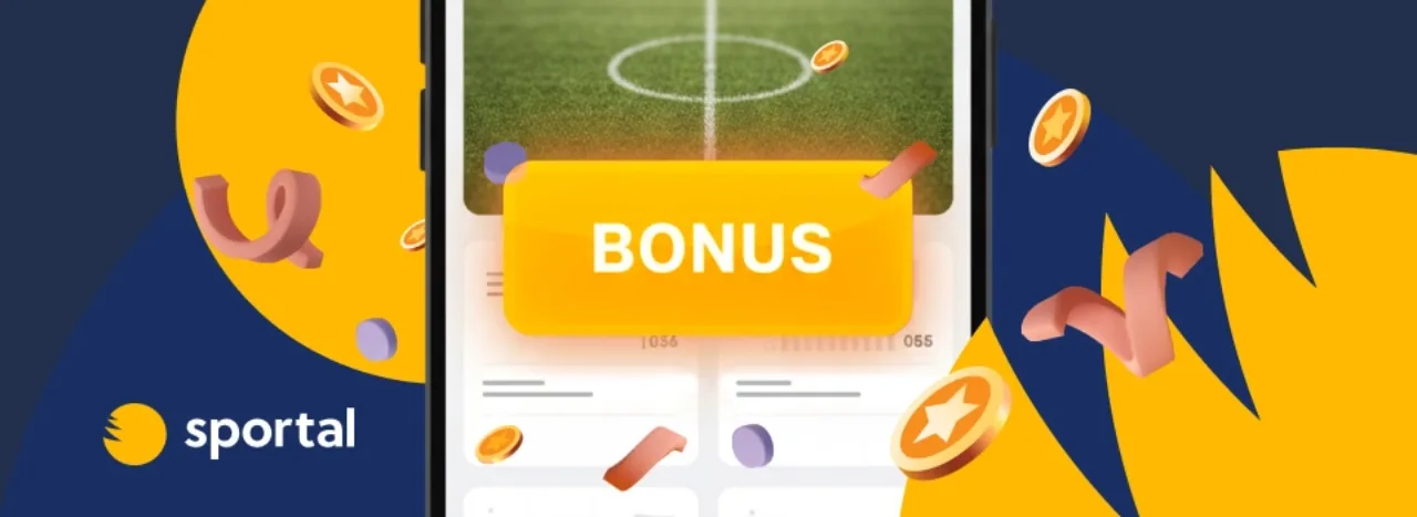 Mobilvy av en betting bonus.