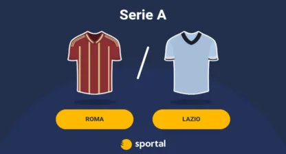 Grafik för live stream av Roma mot Lazio.