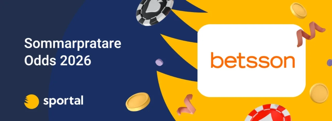 Sommarpratare odds 2026 hos Betsson.