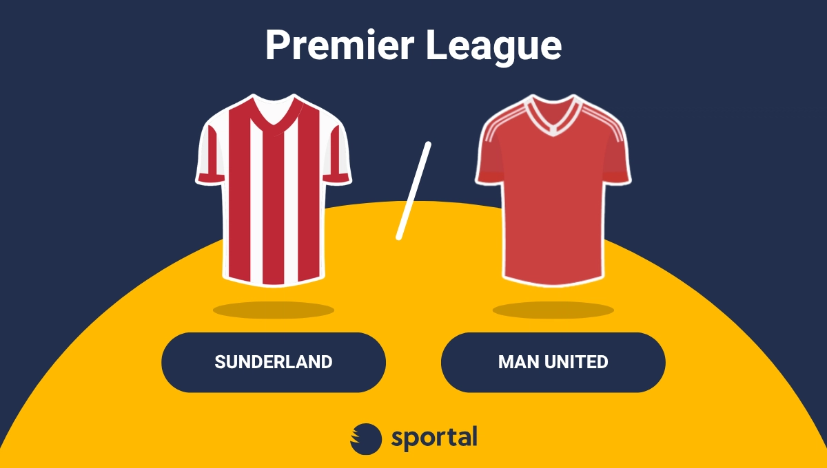 Sunderland och Manchester United matchtröjor.