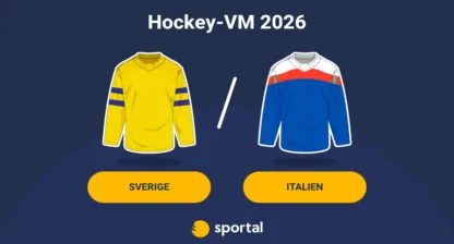 Sverige mot Italien hockey VM.