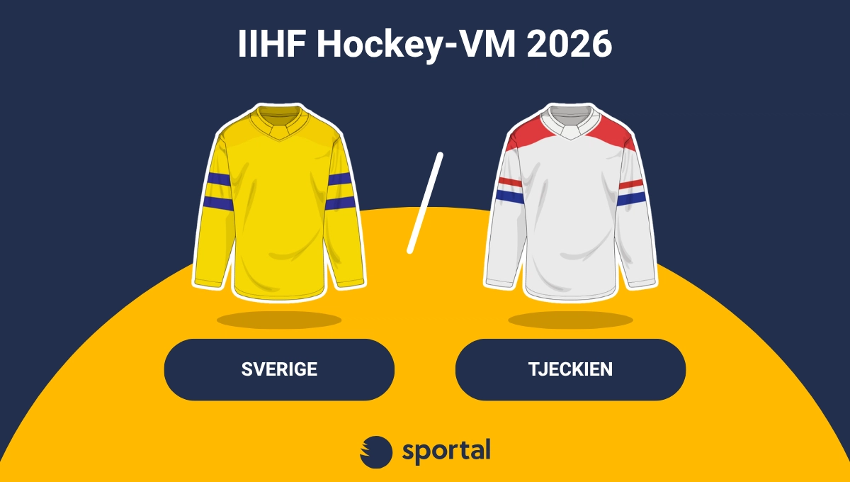 Sverige-Tjeckien matchtröjor Hockey-VM.