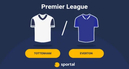 Grafik för live stream av Tottenham mot Everton.
